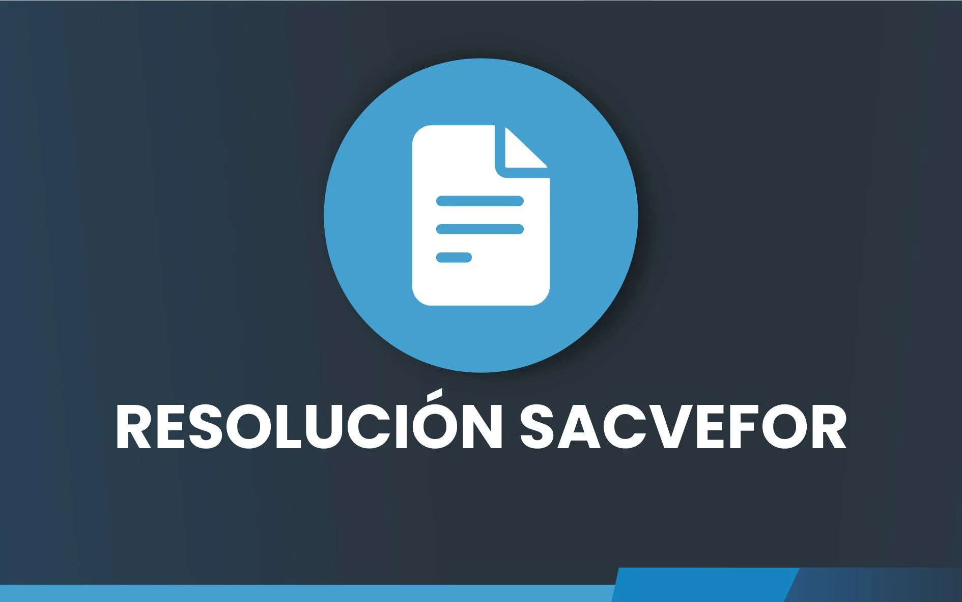 RESOLUCIÓN SACVEFOR