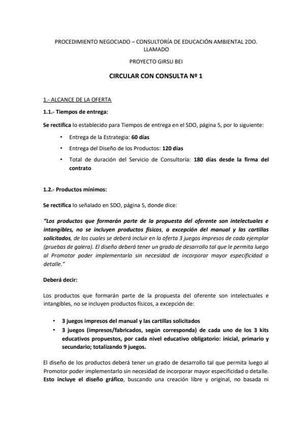 CIRCULAR 1